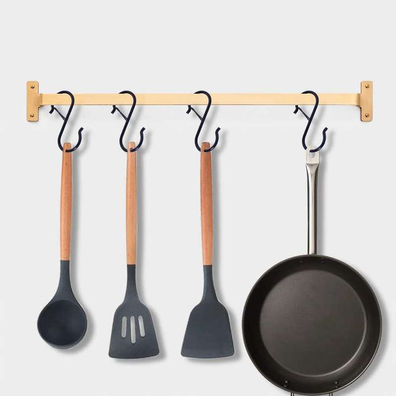 20pcs S Hook for Wardrobe Rod Hanging Plants, Safety Buckle Design