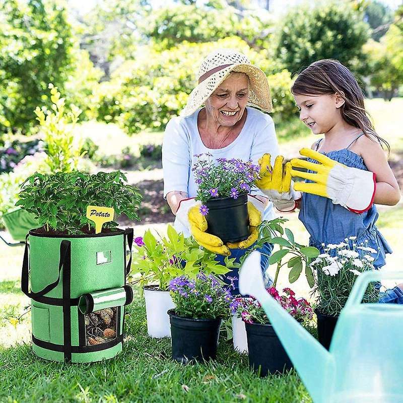 2 Pack 7 Gallon Potato Vegetable Grow Bags for Plant,potato,tomato