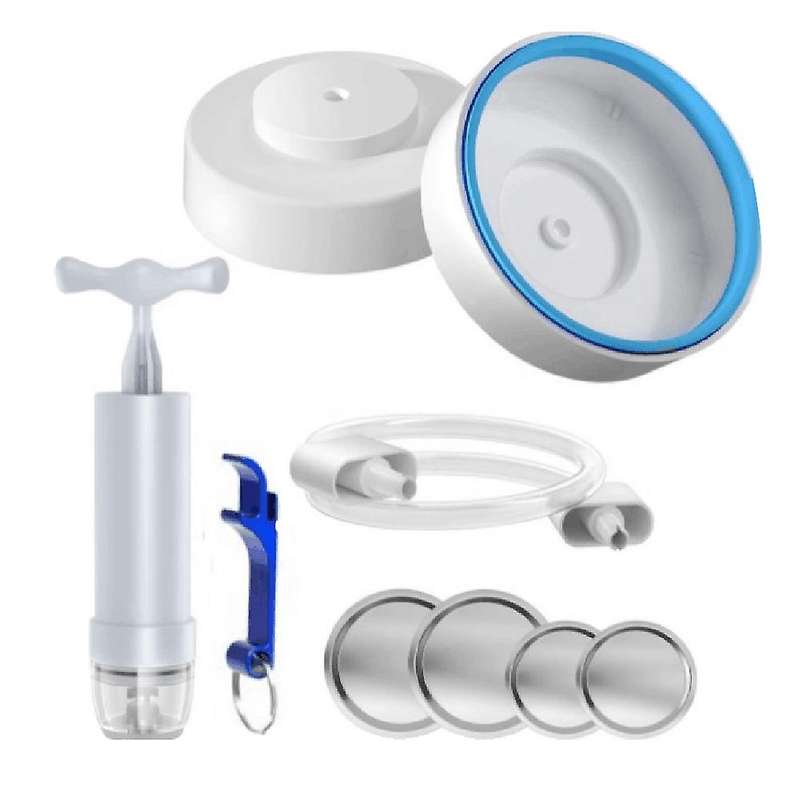 Mason Jar Sealer and Accessory Hose Compatible with Vacuum Sealer