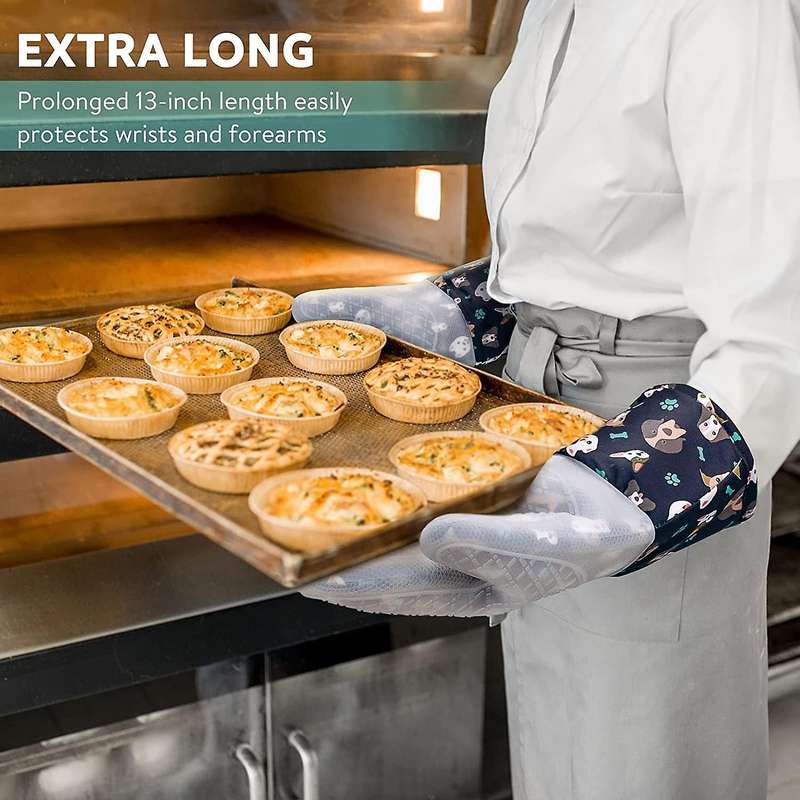 Oven Gloves Heat Resistant Oven Gloves Pot Holder Oven Gloves 1 Pair