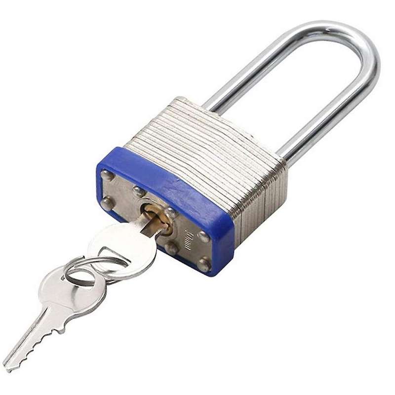 2 Pack Padlocks with Keys Shackle Padlocks Long Lock Heavy Duty Key