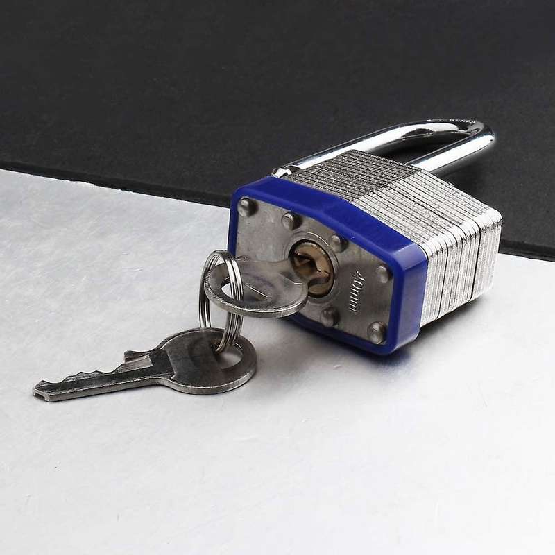 2 Pack Padlocks with Keys Shackle Padlocks Long Lock Heavy Duty Key