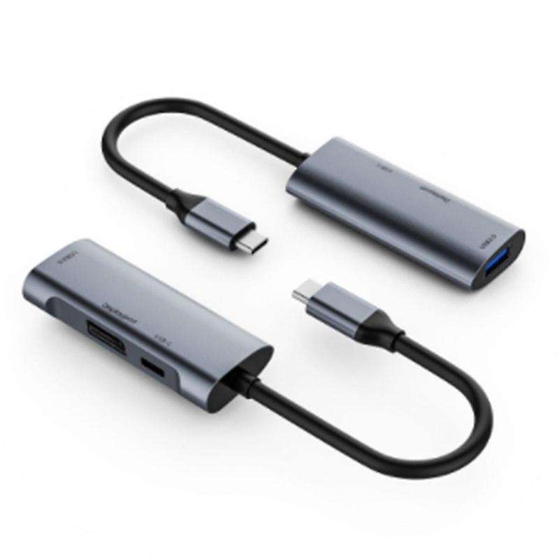 Usb C Hub Type-c Docking Station 3 In 1 4k@60hz Displayport Pd 60w