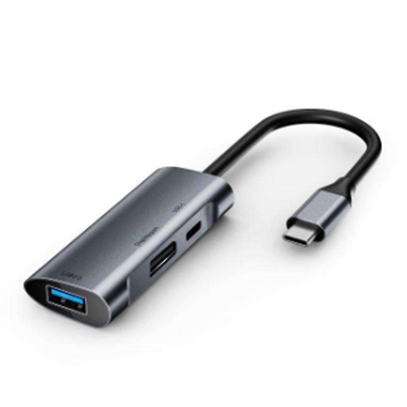 Usb C Hub Type-c Docking Station 3 In 1 4k@60hz Displayport Pd 60w