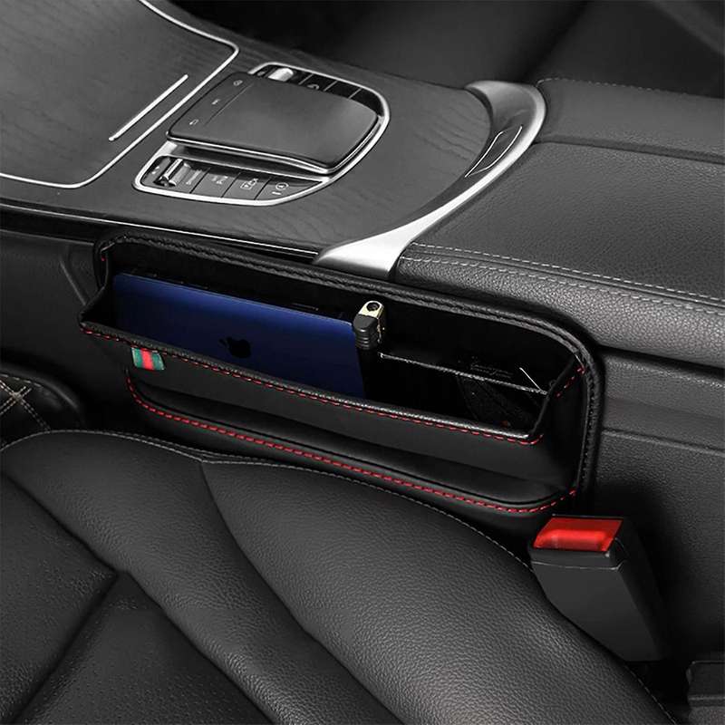 Seat Mobile Phone Holder Storage Box Interior Accessories White