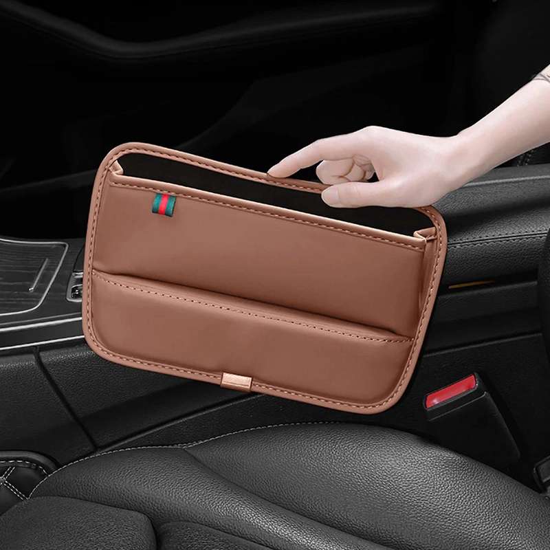 Seat Mobile Phone Holder Storage Box Interior Accessories Black