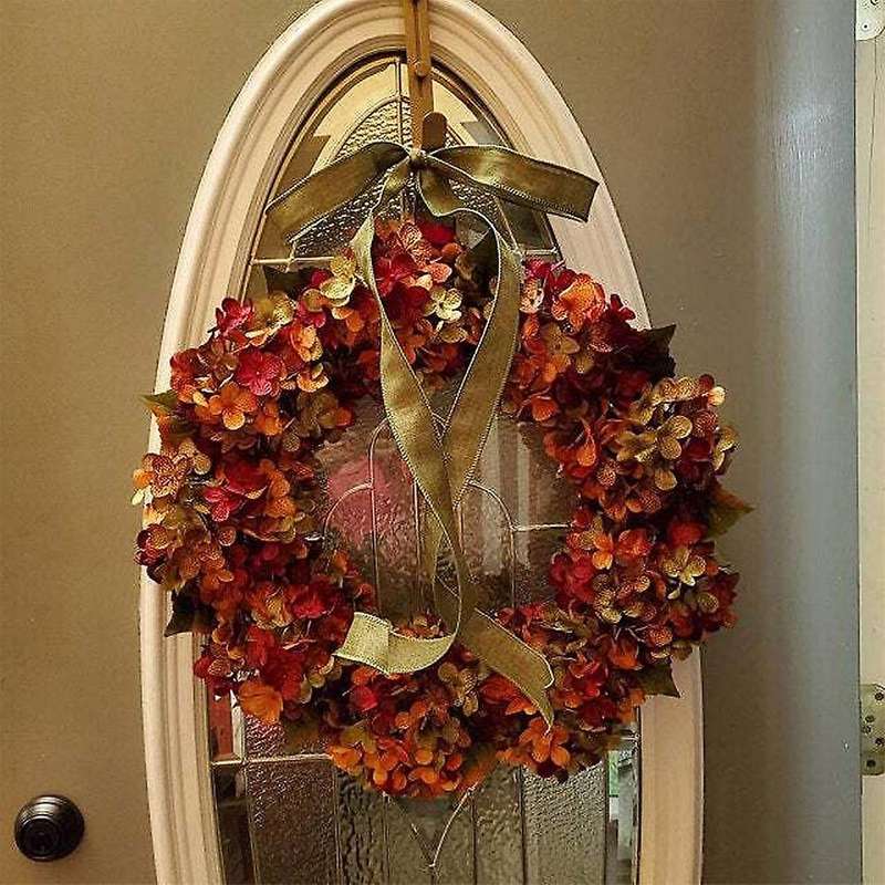 Autumn Wreath Hydrangea Bow Decoration Garland