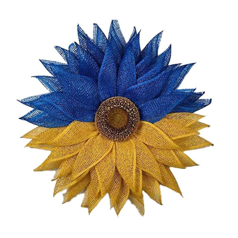 Ukraine Flag Sunflower Front Door Wreath Sunflower Wreath
