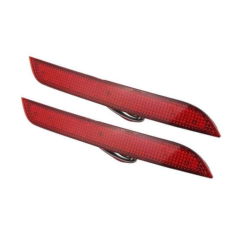 1 Pair Rear Bumper Reflector Brake Lights Led Signal Stop Lamps