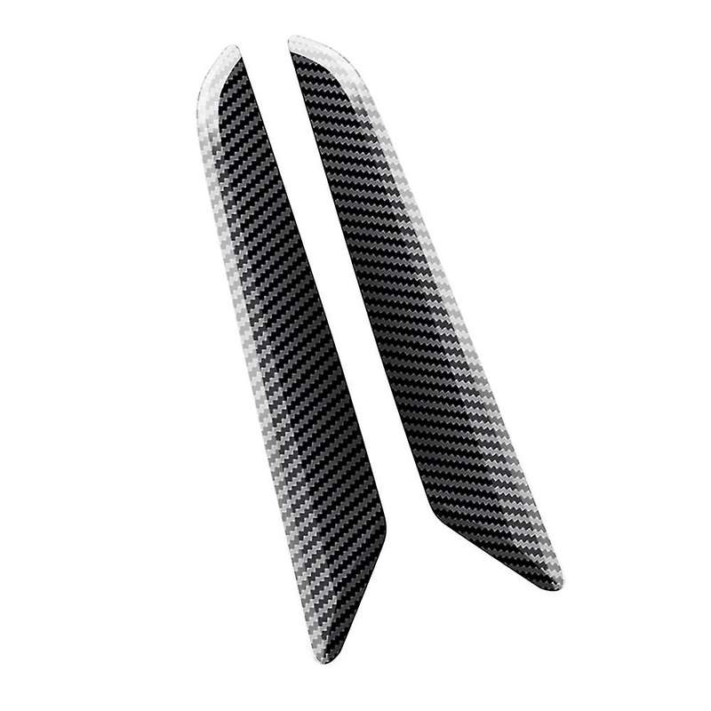 2pcs Carbon Fiber Car Inner Door Handle Trim Pull Grab Panel Handle