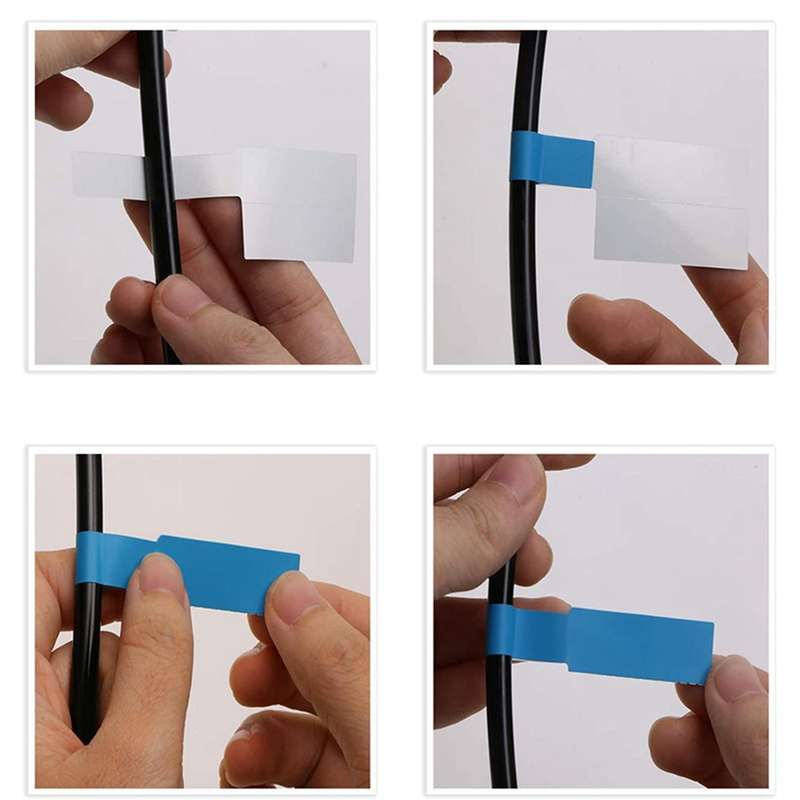1080pcs/18 Sheets Cable Labels Tags Self Adhesive Waterproof Labels