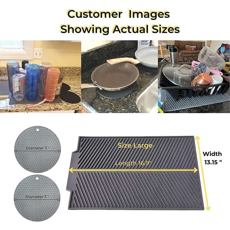 For Kitchen 16.9 Inchx13.15 Inch and 2 Silicone Trivets/pot Holders