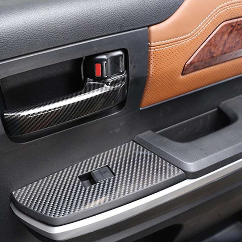Car Abs Carbon Fiber Door Handle Trim Strip Cover for Toyota