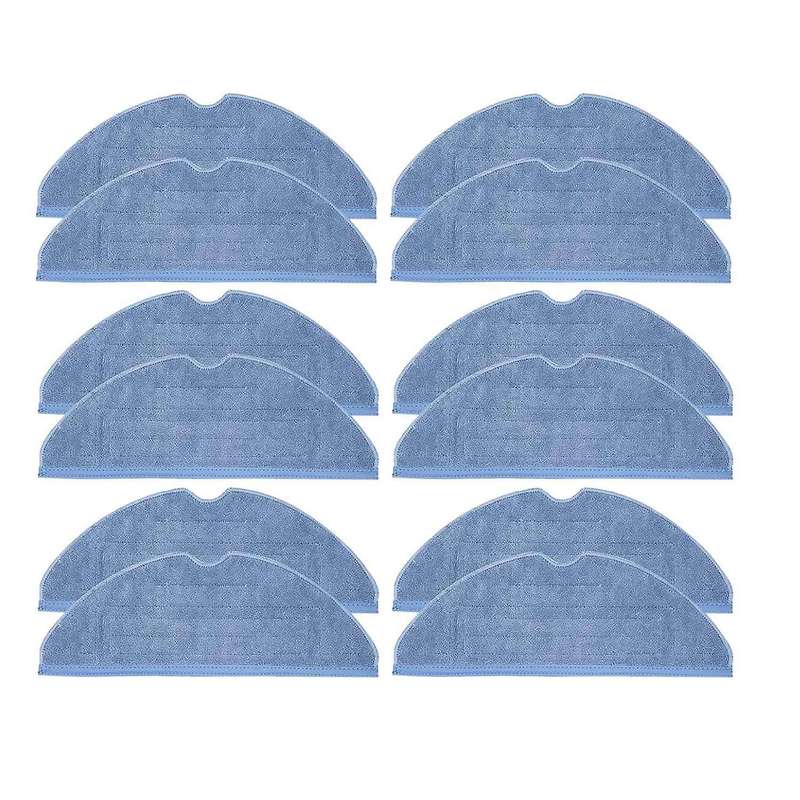 12 Pcs Vacuum Mop Replacement Pads for Xiaomi Roborock