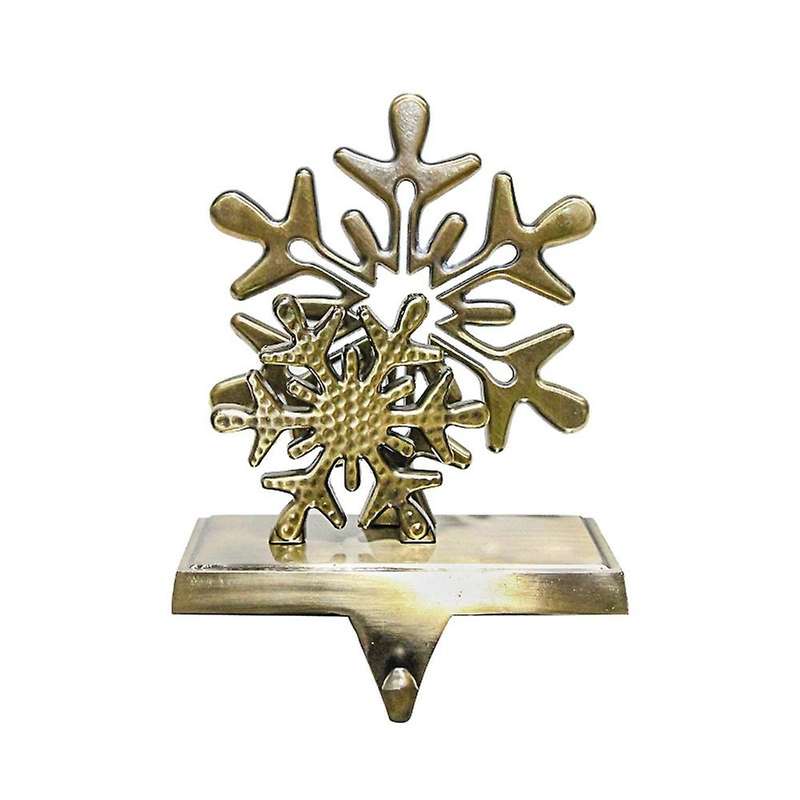 Christmas Stocking Holders Hooks Fireplace Mantel (snowflake)