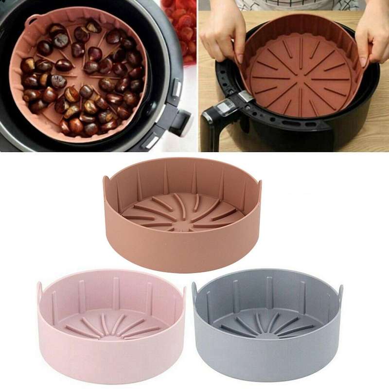Air Fryer Silicone Pot Air Fryers Oven Kitchen Baking Tray Coffee
