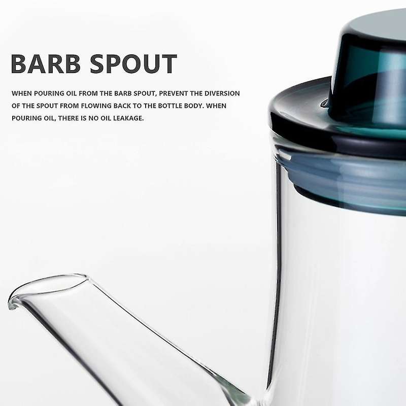 500ml Kitchen Oil Bottle Automatic Seasoning Vinegar Bottle Gray