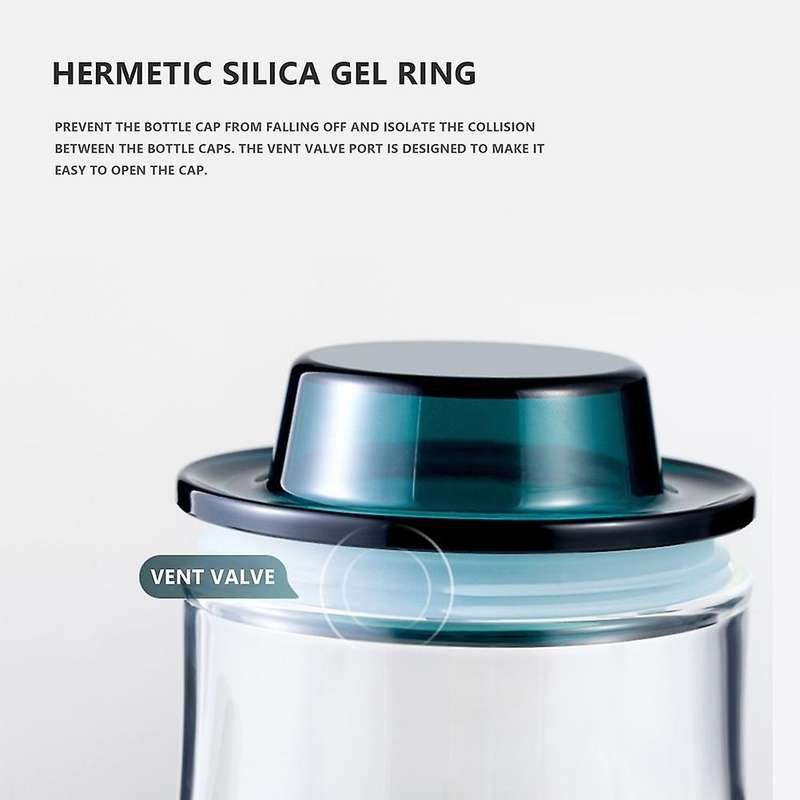500ml Kitchen Oil Bottle Automatic Seasoning Vinegar Bottle Gray