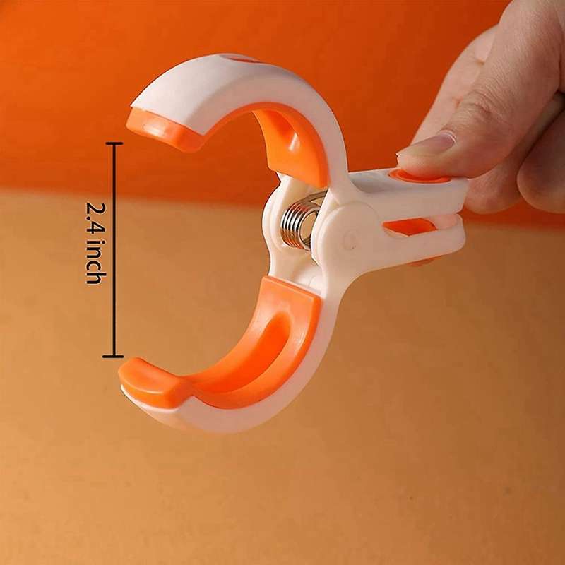 12 Pcs Beach Towel Clips for Beach Chair Pool Chair, Plastic Clip