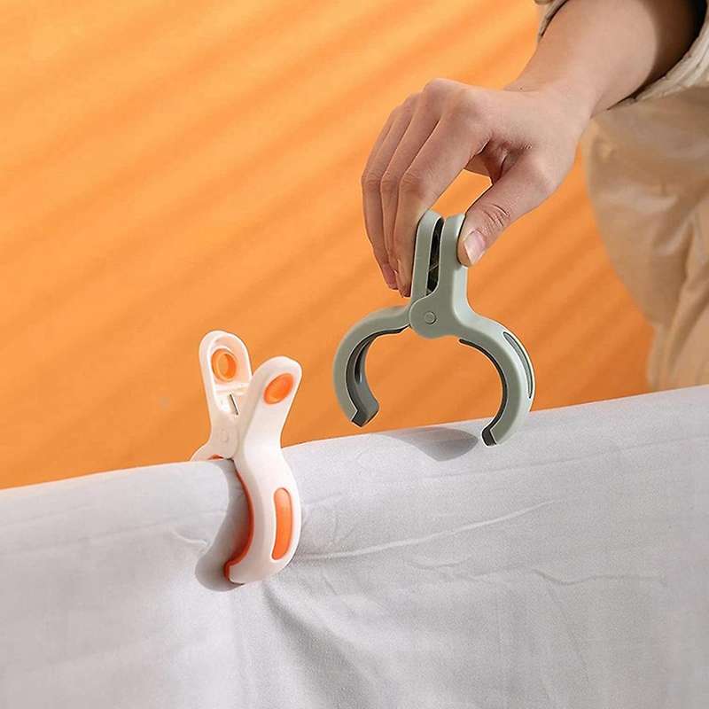 12 Pcs Beach Towel Clips for Beach Chair Pool Chair, Plastic Clip