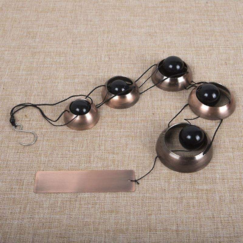 Home Gift Temple Wind Chime Blessing Yard Balcony Ornament -brass