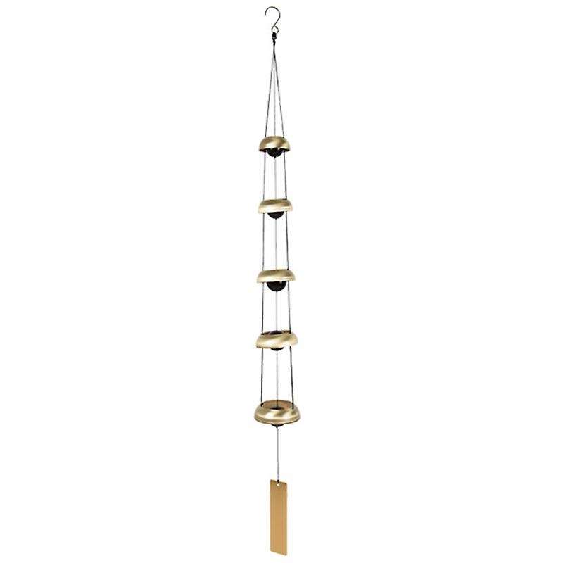 Home Gift Temple Wind Chime Blessing Yard Balcony Ornament -brass
