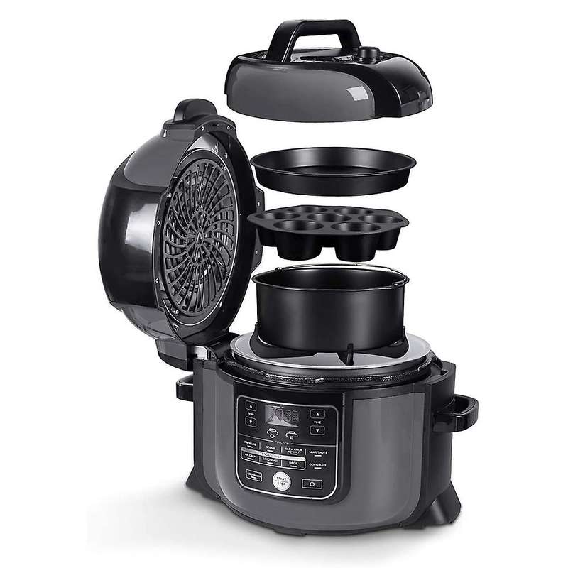 4 Set Pressure Cooker, Steamer & Air Fryer Bakeware for Ninja Foodi