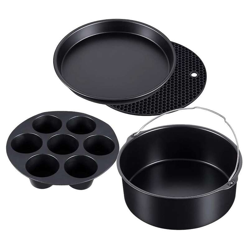 4 Set Pressure Cooker, Steamer & Air Fryer Bakeware for Ninja Foodi