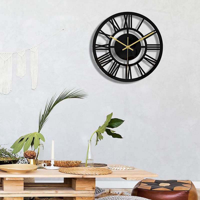 Roman Numerals Acrylic Wall Clock 11.8 Inch for Room Home Decorative