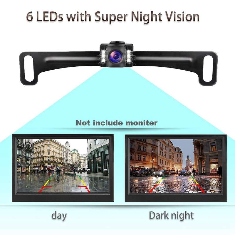 Car Rear View Backup Camera with 6 Led Front & Back Up Camera