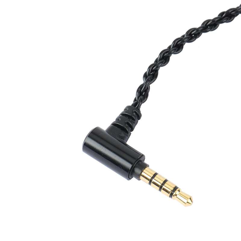 3.5mm Headphone Upgrade Cable with Mic Silver Plated Wire Headset