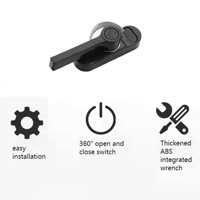 Sliding Door and Window Sash Safety Lock Type Two-way Lock, (white)