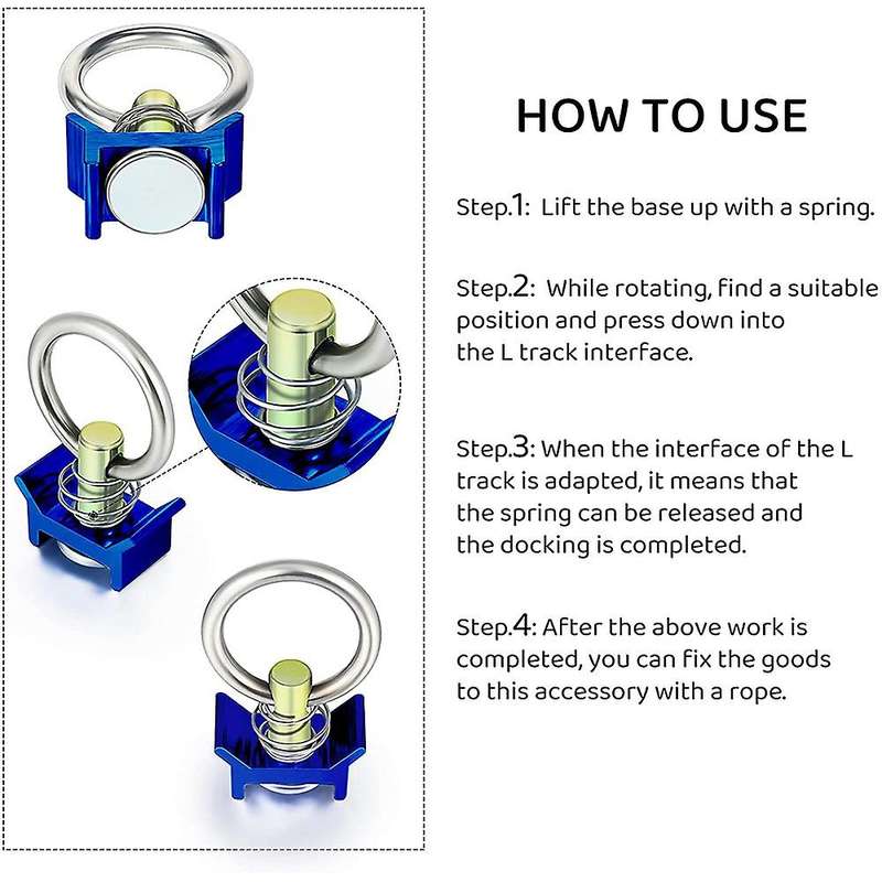6pcs Single Stud Fitting for Airline Track Logistic Installation