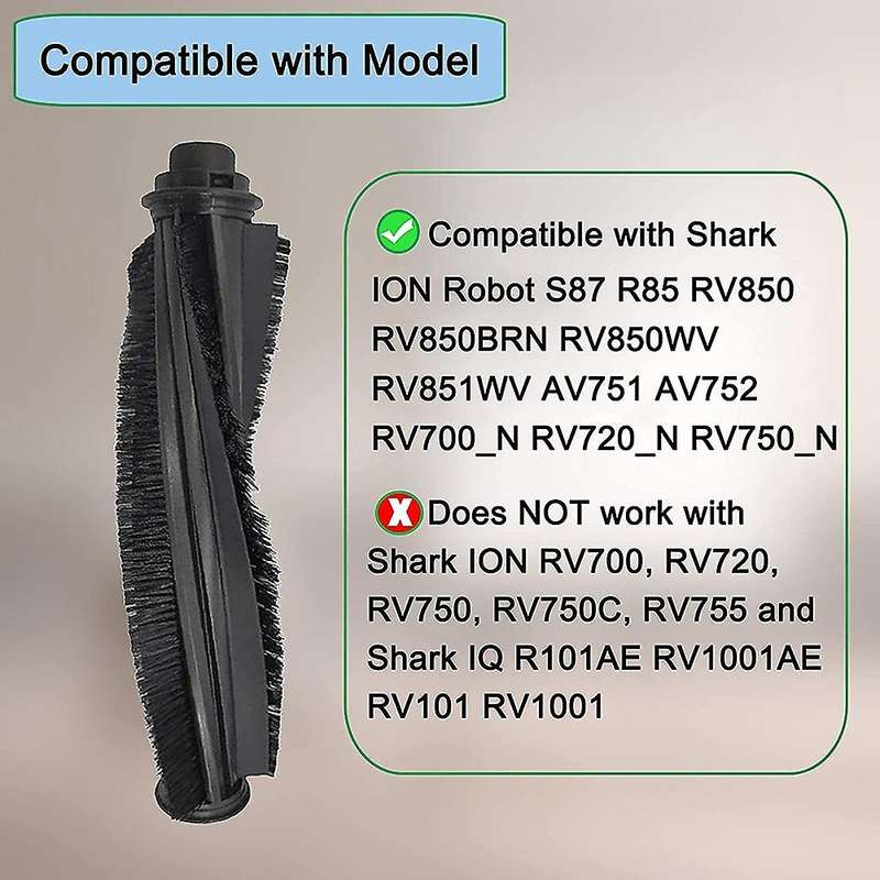 3 Pack Roller Brush Replacement Parts Compatible for Shark Ion Robot