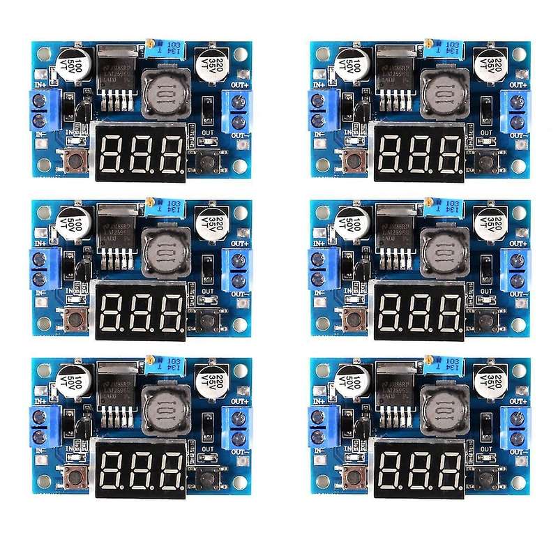 6 Pack Lm2596s Dc-dc Buck Converter Reduced Voltage Power Module