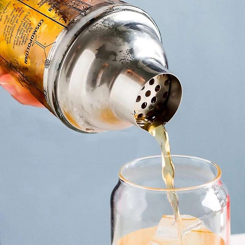 Cocktail Shaker Transparent Scale Bar Shakers Cup Wine Mixing Fruit