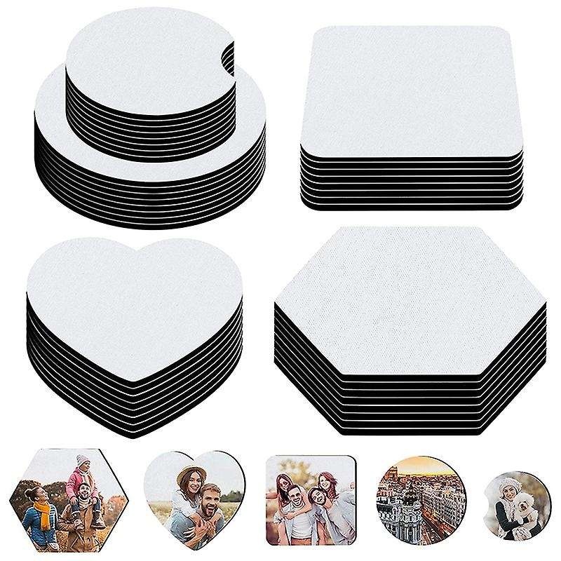 Sublimation Blank Coasters Heat Transfer Rubber for Diy Crafts