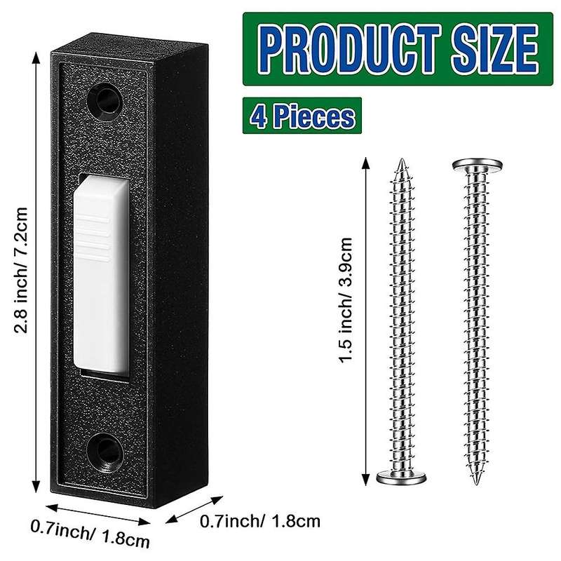 4pcs Universal Garage Door Opener Switch Finish with White Center