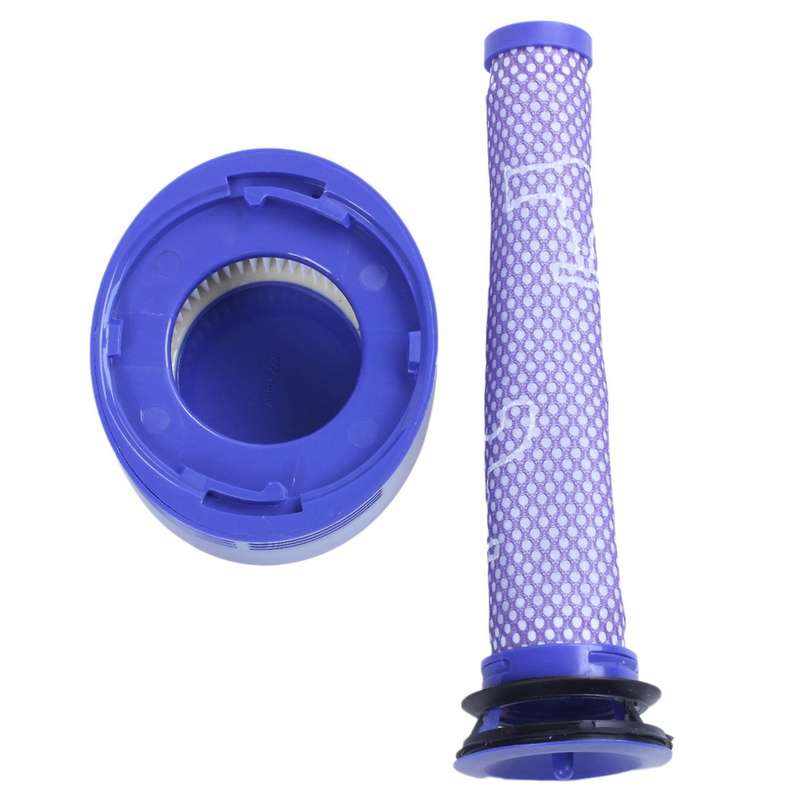 4 Pack Replacement for Dyson V8 Pre Filter + Hepa Post Filter