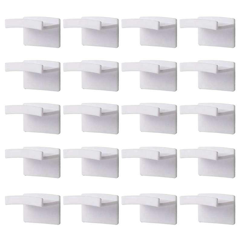 20pcs Adhesive Hat Hooks for Wall Hat Rack Design Strong Hat Hangers