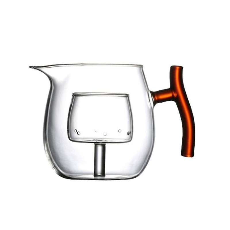 Teapot, with Strainer, Transparent Teapot High Temperature Glass, 1