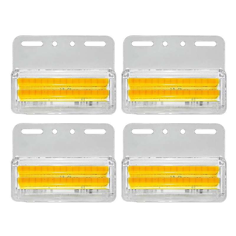 4pcs/set Bright Led Turning Lights 24v 56 Led for Car Trucks Yellow