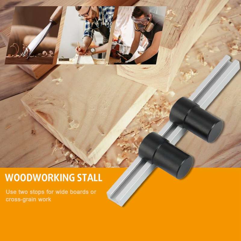 2 Pack Planing Stop Bench Dogs Clamp for T-track Woodworking Diy
