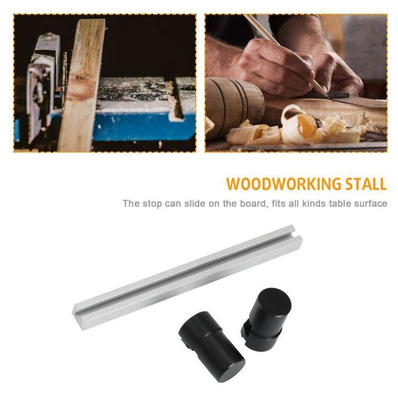 2 Pack Planing Stop Bench Dogs Clamp for T-track Woodworking Diy