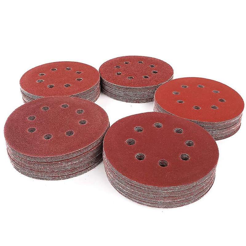 100pcs 5 Inches Orbital High Grit Sanding Discs