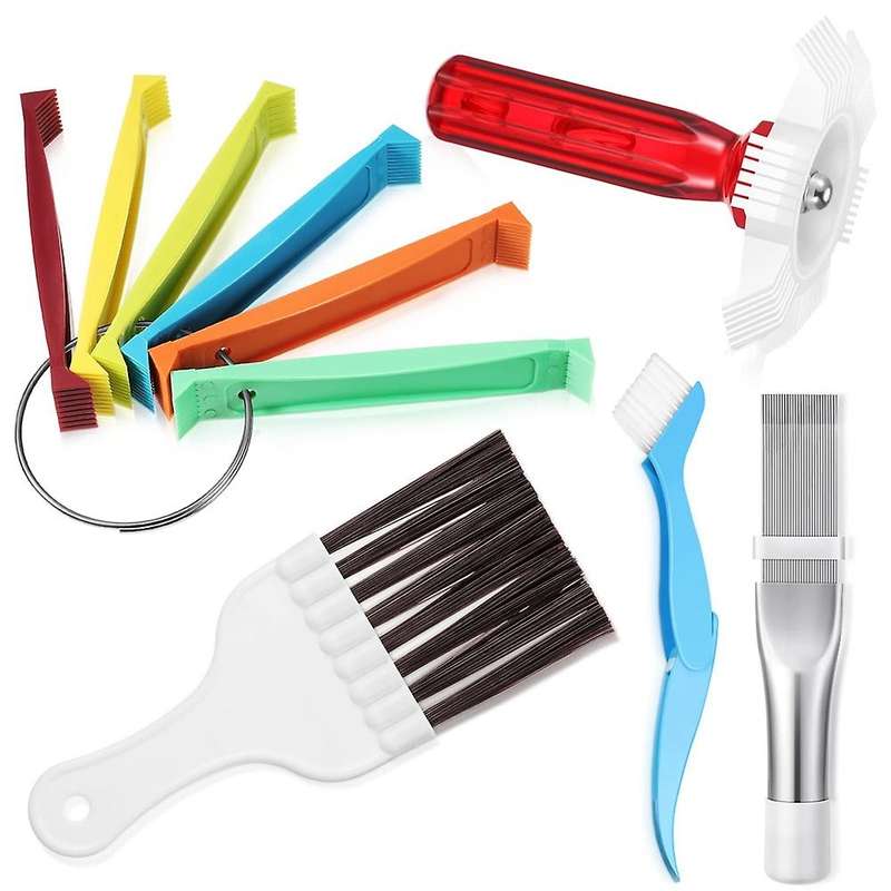 5pcs Air Conditioner Fin Cleaner Set , Straightener & Brush Condenser