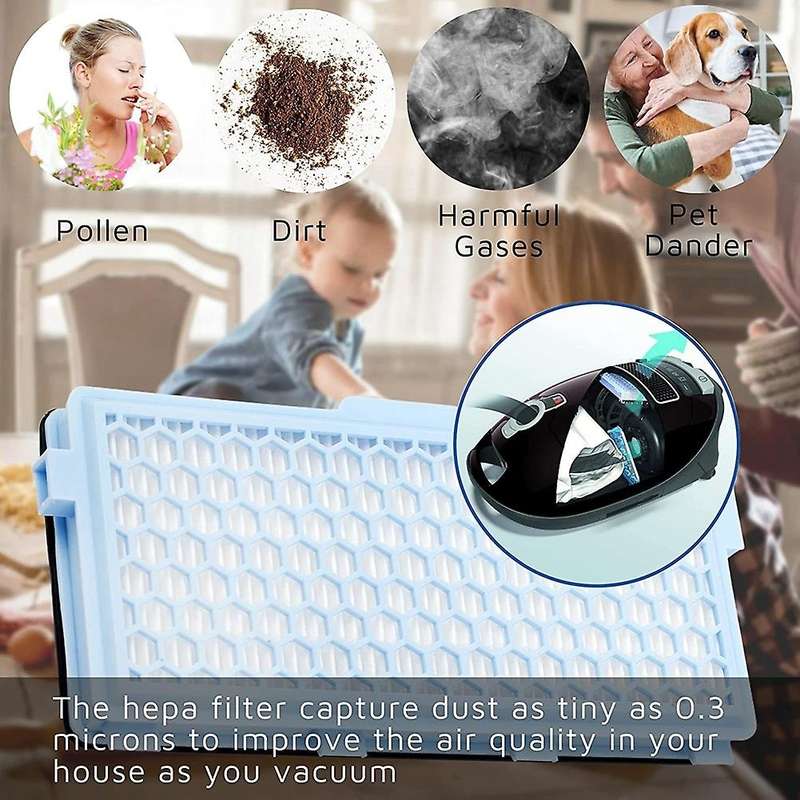 3 Hepa Filters for Miele Vacuum Cleaner Filter Compact C1 C2 Complete