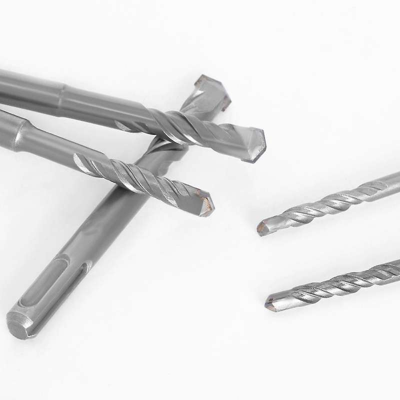 10 Pcs Sds Plus Drill Bit Set 160mm for Concrete Wall Brick Block