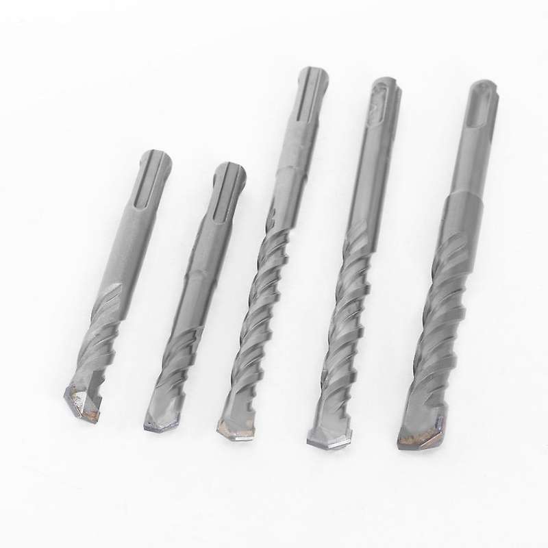 10 Pcs Sds Plus Drill Bit Set 160mm for Concrete Wall Brick Block