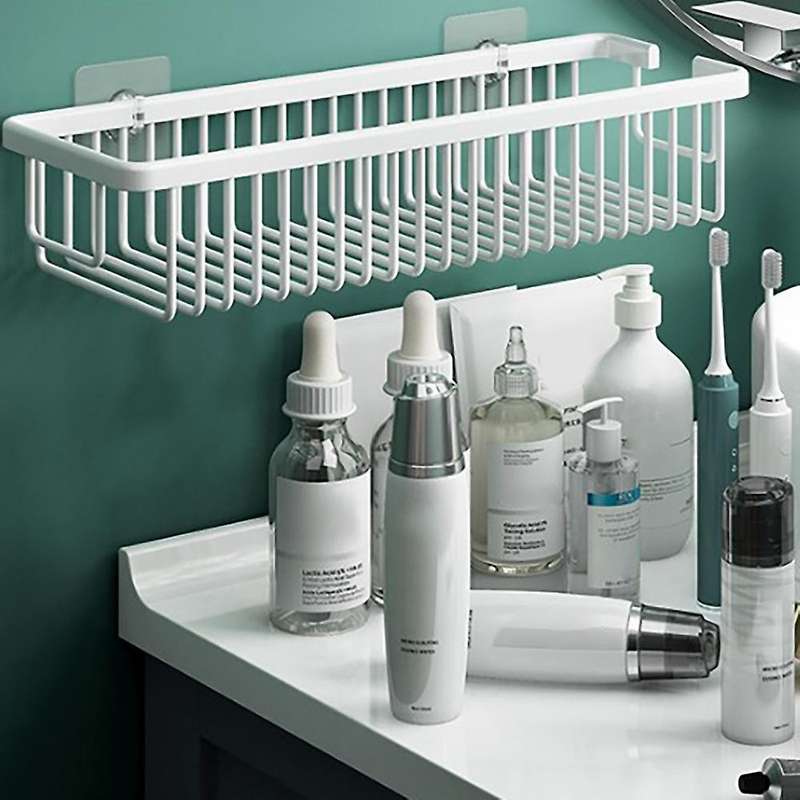 Nordic Bathroom Shelves Shower Basket Shelf Shampoo Holder C